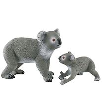 Schleich Wild Life - L: 13,6 cm - Koala Móðir Önd Barn