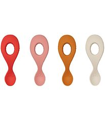 Liewood Spoons - Liva - 4-Pack - Silicone - Dusty Raspberry Mult