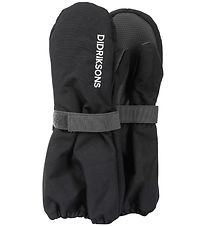 Didriksons Mittens w. Fleece - Biggles - Black
