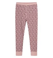 Hust and Claire Leggings - Laso - Wool/Bamboo - Dusty Rose w. Bl