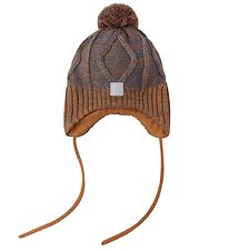 Reima Beanie w. Fleece - Wool/Polyester - Paljakka - Cinnamon Br