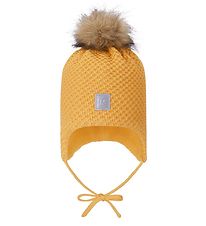 Reima Beanie w. Fleece - Wool/Polyester - Marmeli - Amber Yellow