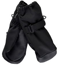 Mikk-Line Mittens w. Fleece - Softshell - Black