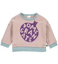 Freds World Sweat-shirt - Vgtarien - Rose Bois av. Imprim