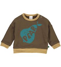 Freds World Sweat-shirt - Vgtarien - Brown Mist av. Imprim