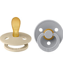 BIBS Colour Pacifiers - 2-Pack - Size 2 - Symmetrical - Vanilla/