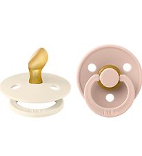 BIBS Colour Pacifiers - 2-Pack - Size 1 - Anatomical - Ivory/Blu