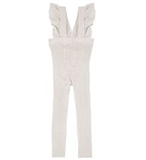 Condor Leggings w. Suspenders - Rib - White