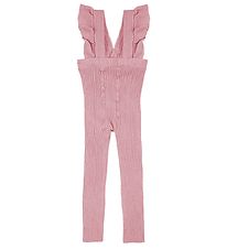 Condor Leggings w. Suspenders - Rib - Pink