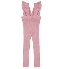 Condor Leggings w. Suspenders - Rib - Pink