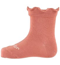 Condor Socks w. Ruffle - Dusty Pink