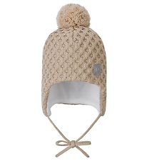 Reima Beanie w. Fleece - Wool/Polyester - Nunavut - Light Oak