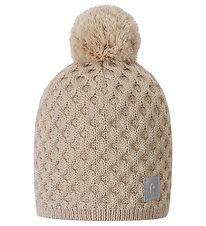 Reima Beanie w. Fleece - Wool/Polyester - Nyksund - Light Oak w.