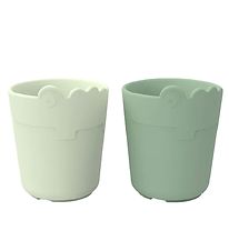 Done By Deer Cup - Kiddish Mini Mug 2-Pack - Croco Green