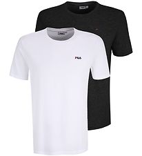 Fila T-Shirt 2er-Pack - Brod - Bright White- Black Beauty