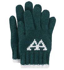 Wood Wood Gloves - Tai - Wool - Knitted - Liningest Green