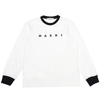 Marni Blouse - Blanc av. Noir