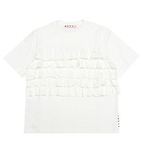 Marni T-Shirt - Wei m. Schnickschnack