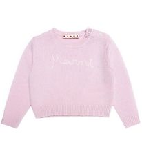 Marni Bluse - Wolle - Pink m. Wei