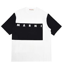 Marni T-Shirt - Wei m. Schwarz