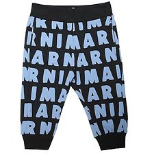 Marni Sweatpants - Navy w. Light Blue