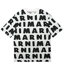 Marni T-Shirt - Weiß m. Schwarz