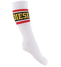 Diesel Socks - White/Black w. Logo