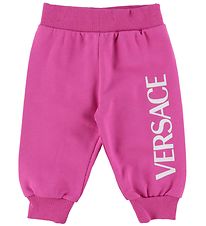 Versace Pantalon de Jogging - Fuchsia/Blanc