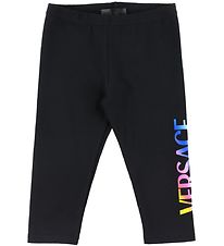 Versace Leggingsit - Musta/Monivrinen