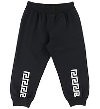 Versace Pantalon de Jogging - Noir av. Blanc