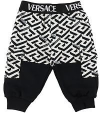 Versace Collegehousut - Musta/Valkoinen