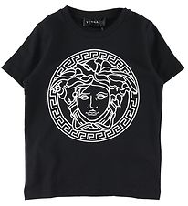 Versace T-Shirt - Schwarz/Wei m. Logo