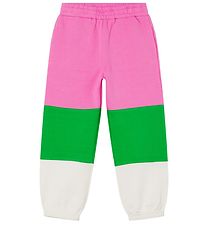 Stella McCartney Kids Pantalon de Jogging - Rose/Blanc/Vert