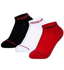 Jordan Ankle Socks - 3-Pack - Jumpman Cushioned No Show - Red/H