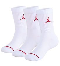 Jordan Socks - 3-Pack - Jumpman Cushioned Crew - White