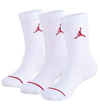 Jordan Sokken - 3-pack - Jumpman gedempt Crew - Wit