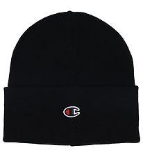 Champion Bonnet - Tricot - Adolescent - 2 Couches - Noir