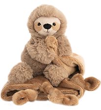 NatureZoo Comfort Blanket - Sloth - 35x35 cm - Dusty Brown