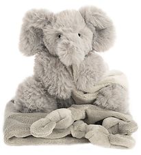 NatureZoo Comfort Blanket - Elephant - 35x35 cm - Grey