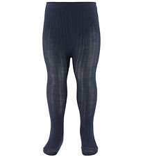 MP Tights - Wool - Rib - Navy