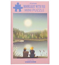 Vissevasse Puzzlespiel - Mini - 10x13 cm - Moonlight With You