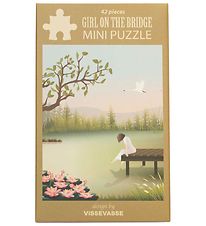 Vissevasse Puzzle Game - Mini - 10x13 cm - Girl On The Bridge