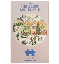 Vissevasse Puzzel - Mini - 11x11 cm - White Kerstmis