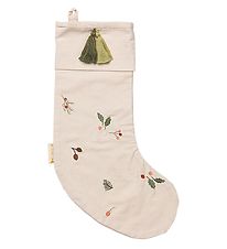 Fabelab Christmas Stocking socks - Yule Greens Embroidery - 52 c