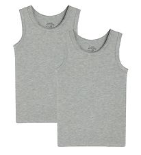 Hust and Claire Undershirt - Flicka - 2-Pack - Grey Melange