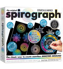 Spirograph How To Draw - 28 Parts - Scratch & Shimmer