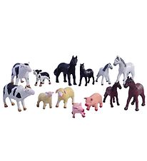 Green Rubber Toys - Farm Animals Animals - 13 Animal