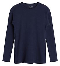 Hust and Claire Blouse - Adie - Rib - Wool - Navy