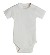Hust and Claire Bodysuit s/s - Bet - Rib - Wool - Off White