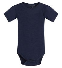 Hust and Claire Bodysuit s/s - Bet - Rib - Wool - Navy